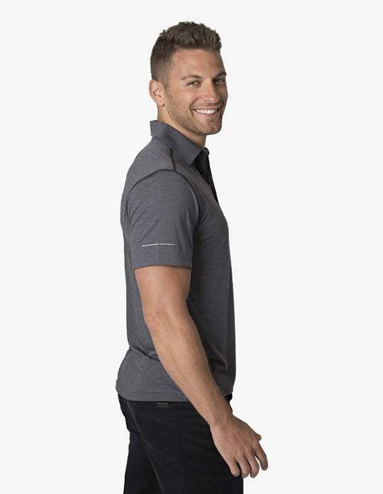 Black Kanvas Soft Touch Fabric Polo (BKP700)
