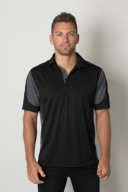 Be Seen Men's 100% Polyester Cooldry Heather and Sports Interlock Fabric Polo - Workwear - Shirts & Jumpers - Best Buy Trade Supplies Direct to Trade