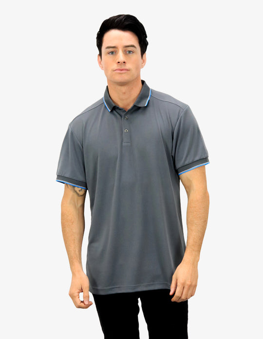 Be Seen Contrasting Stripe Collar and Cuff Polo (BSP2016)