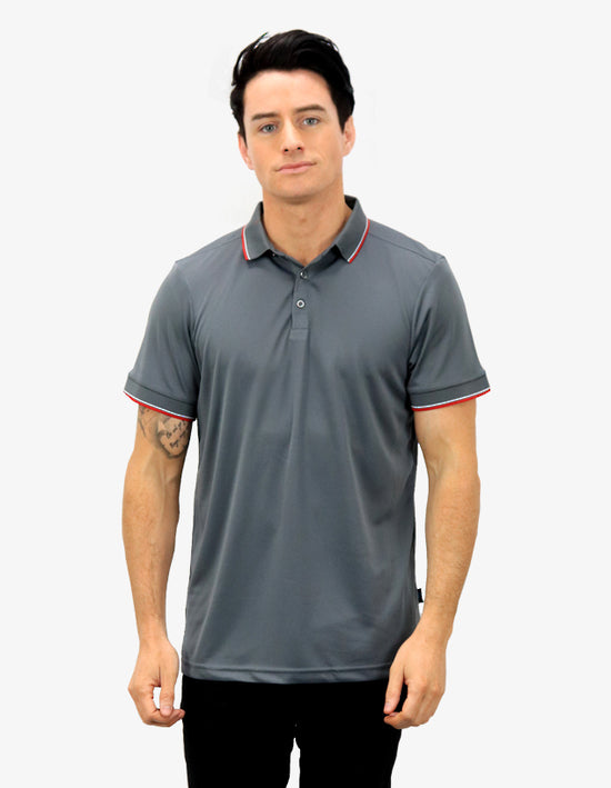 Be Seen Contrasting Stripe Collar and Cuff Polo (BSP2016)