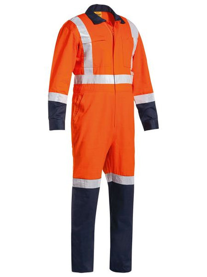 Bisley Hi Vis Taped TTMC Lightweight Drill Coverall (BISBC6029T)