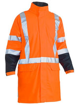 Bisley Hi Vis X Taped TTMC Stretch PU Rain Coat (BISBJ6955XT)
