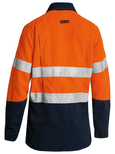Bisley Tencate Tecasafe Plus 700 Hi Vis Ladies Taped FR Vented Shirt Long Sleeve (BISBL8098T) (Copy)