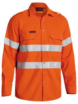 Bisley Tencate Tecasafe Plus 700 Hi Vis Taped FR Vented Shirt Long Sleeve (BISBS8081T)