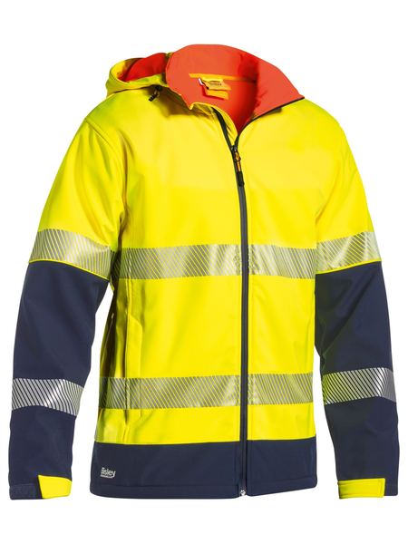 Bisley Hi Vis Taped Ripstop Bonded Fleece Jacket (BISBJ6934T)