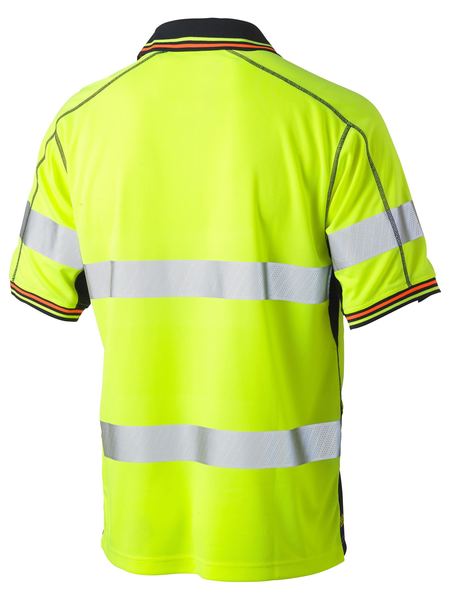 Bisley Hi Vis Taped Polyester Mesh Polo Short Sleeve (BISBK1219T)