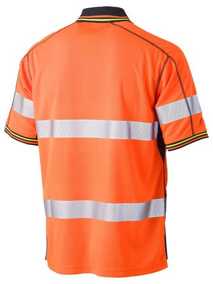 Bisley Hi Vis Taped Polyester Mesh Polo Short Sleeve (BISBK1219T)