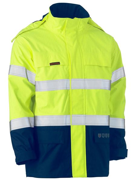 Bisley Hi Vis Taped FR Wet Weather Shell Jacket (BISBJ8110T)