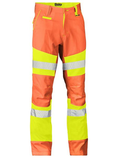 Bisley Double Hi Vis Taped Biomotion Pants (BISBP6411T)