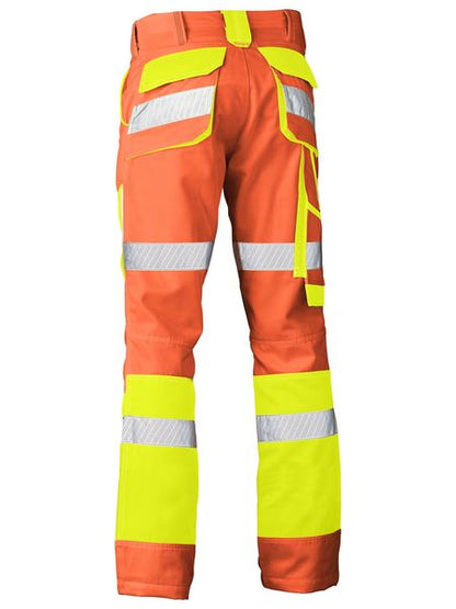 Bisley Double Hi Vis Taped Biomotion Pants (BISBP6411T)