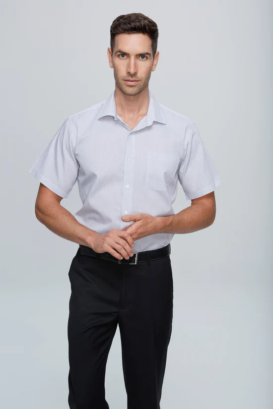 Aussie Pacific Henley Mens Shirt Short Sleeve (APN1900S)