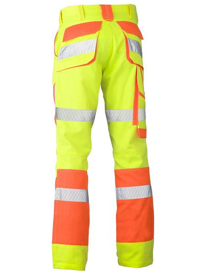 Bisley Double Hi Vis Taped Biomotion Pants (BISBP6411T)