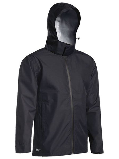 Bisley Lightweight Ripstop Rain Jacket with concealed Hood (BISBJ6926)