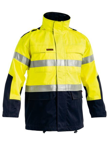 Bisley Hi Vis Taped Two Tone FR Jacket (BISBJ8100T)