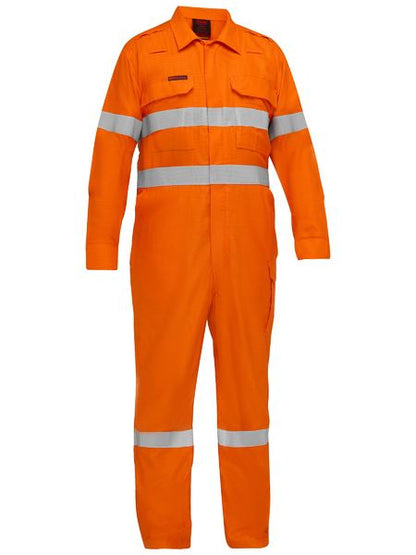Bisley Hi Vis Apex 160/185 Taped FR Zip Front Coverall (BISBC8475T)