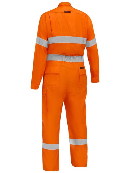 Bisley Ladies Hi Vis Apex 160/185 Taped FR Zip Front Coverall (BISBCL8475T)