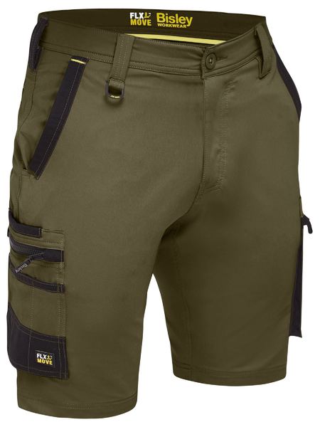 Bisley FLX & Move 4 Way Stretch Zip Cargo Shorts (BISBSHC1332)