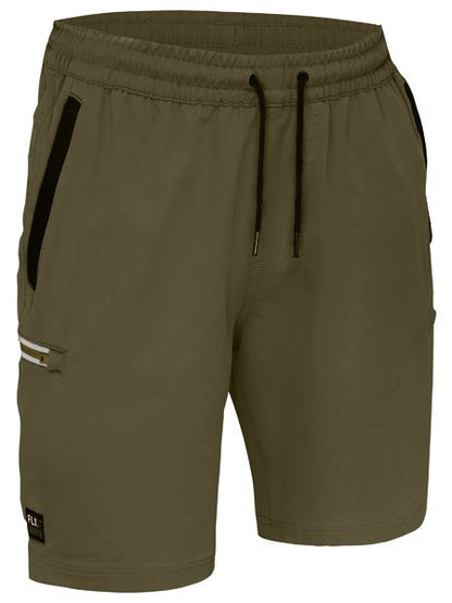 Bisley FLX & Move 4 Way Stretch Elastic Waist Cargo Shorts (BISBSHC1333)