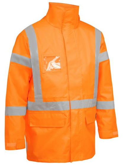 Bisley Hi Vis X-Taped 5 in 1 Rain Jacket (BISBJ6374XT) - Best Buy Trade Supplies
