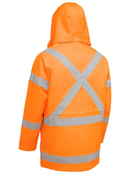 Bisley Hi Vis X-Taped 5 in 1 Rain Jacket (BISBJ6374XT) - Best Buy Trade Supplies
