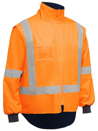 Bisley Hi Vis X-Taped 5 in 1 Rain Jacket (BISBJ6374XT) - Best Buy Trade Supplies