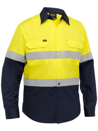 Bisley Hi Vis Taped Industrial Cool Lightweight Vented Shirt Long Sleeve (BISBS6390T) - Best Buy Trade Supplies