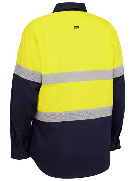 Bisley Hi Vis Taped Ripstop Vented Shirt Long Sleeve (BISBS6495T) - Best Buy Trade Supplies