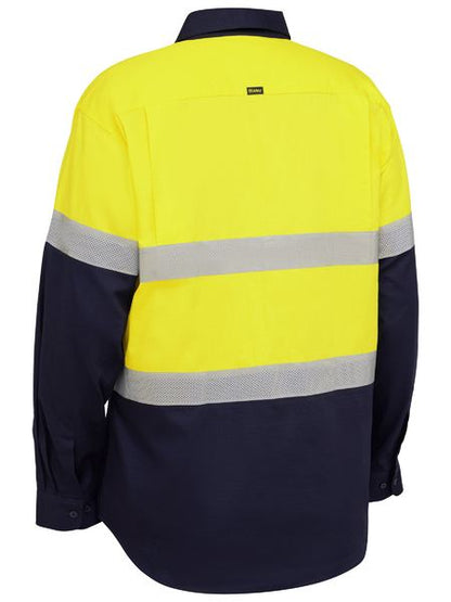 Bisley Hi Vis Taped Ripstop Vented Shirt Long Sleeve (BISBS6495T) - Best Buy Trade Supplies