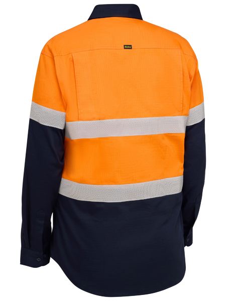 Bisley Hi Vis Taped Ripstop Vented Shirt Long Sleeve (BISBS6495T) - Best Buy Trade Supplies