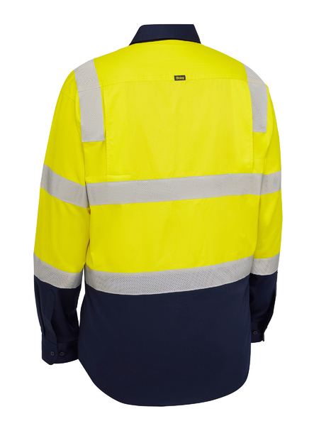 Bisley Hi Vis Taped Biomotion Cool Lightweight Vented Shirt Long Sleeve (BISBS6396T) - Best Buy Trade Supplies