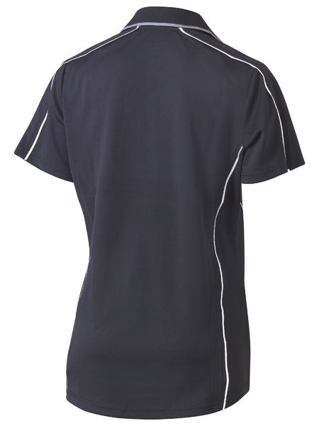 Bisley Ladies Cool Mesh Polo with Reflective Piping Short Sleeve (BISBKL1425)