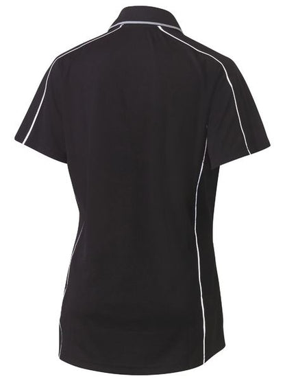 Bisley Ladies Cool Mesh Polo with Reflective Piping Short Sleeve (BISBKL1425)