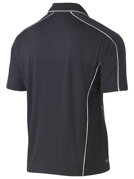 Bisley Cool Mesh Polo with Reflective Piping Short Sleeve (BISBK1425)