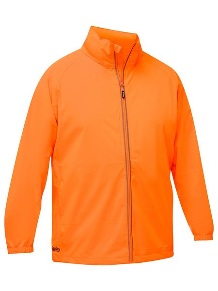 Bisley Hi Vis Packable Lightweight Ripstop Rain Jacket (BISBJ6707)