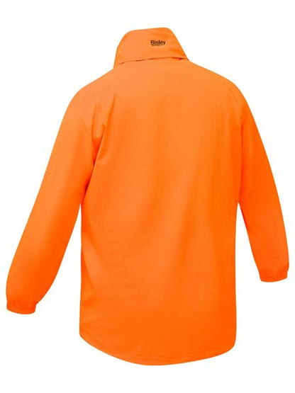 Bisley Hi Vis Packable Lightweight Ripstop Rain Jacket (BISBJ6707)