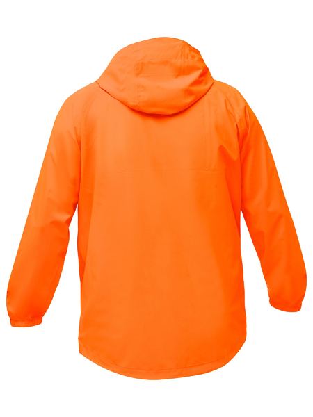 Bisley Hi Vis Packable Lightweight Ripstop Rain Jacket (BISBJ6707)