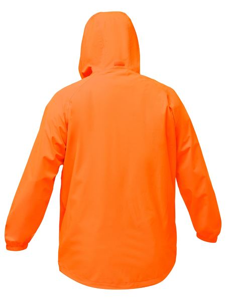 Bisley Hi Vis Packable Lightweight Ripstop Rain Jacket (BISBJ6707)