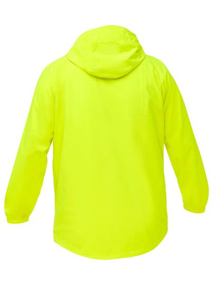 Bisley Hi Vis Packable Lightweight Ripstop Rain Jacket (BISBJ6707)