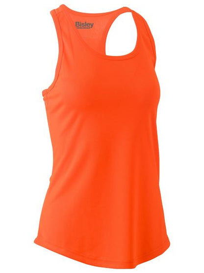 Bisley Hi Vis Ladies Racer Back Singlet (BISBKL0439)