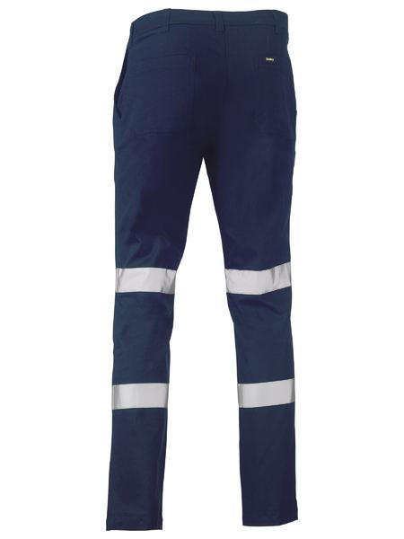 Bisley Taped Biomotion Stretch Cotton Drill Work Pants (BISBP6008T)