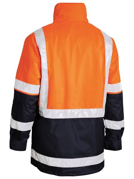 Bisley Hi Vis Taped 5 in 1 Rain Jacket (BISBK6975)