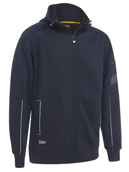 Bisley Work Fleece Zip-Front Hoodie with Sherpa Lining (BISBK6925)