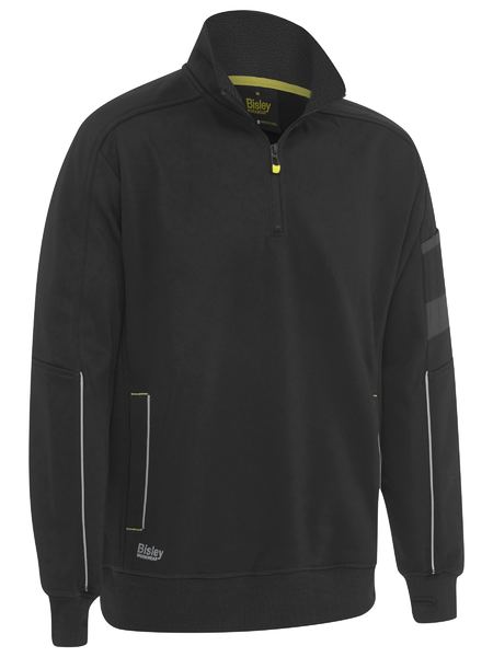 Bisley Work Fleece 1/4 Zip Pullover with Sherpa Lining (BISBK6924)