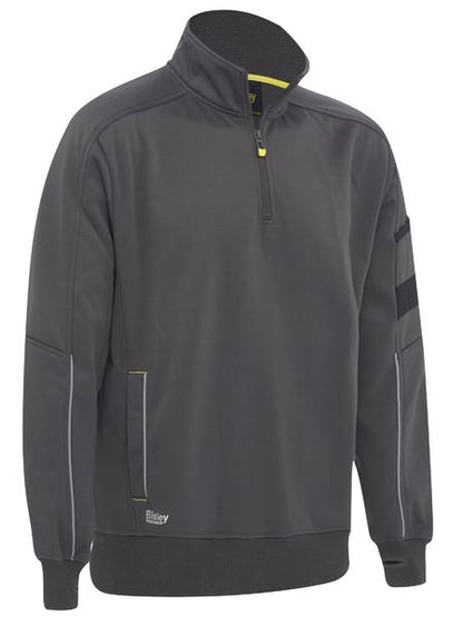 Bisley Work Fleece 1/4 Zip Pullover with Sherpa Lining (BISBK6924)