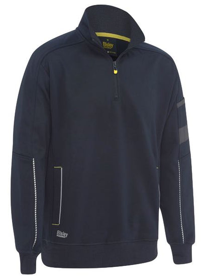 Bisley Work Fleece 1/4 Zip Pullover with Sherpa Lining (BISBK6924)