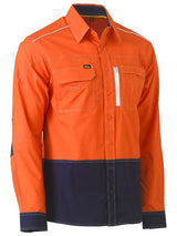 Bisley FLX & Move Hi Vis Two Tone Utility Shirt Long Sleeve (BISBS6177) - Best Buy Trade Supplies
