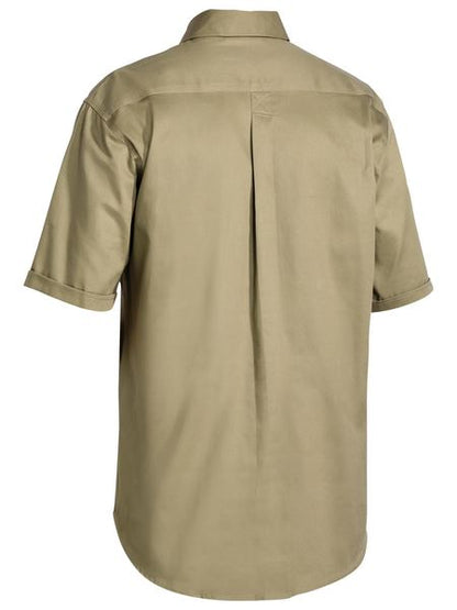 Bisley Closed Front Cotton Drill Shirt Short Sleeve (BISBSC1433)