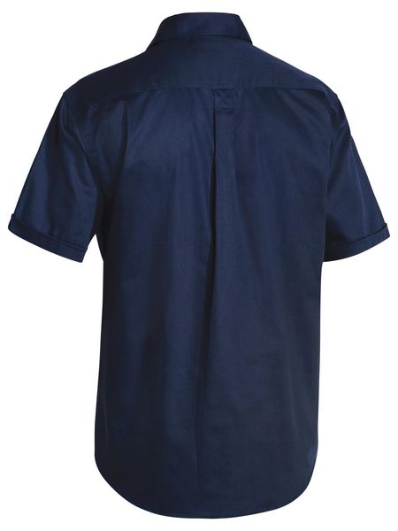 Bisley Closed Front Cotton Drill Shirt Short Sleeve (BISBSC1433)