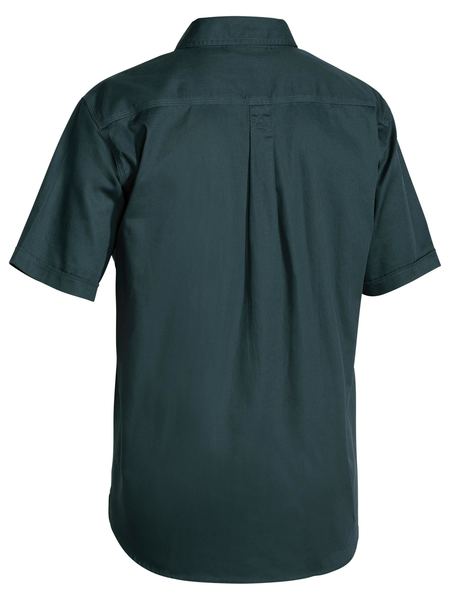 Bisley Closed Front Cotton Drill Shirt Short Sleeve (BISBSC1433)