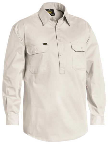 Bisley Closed Front Cool Lightweight Drill Shirt Long Sleeve (BISBSC6820)